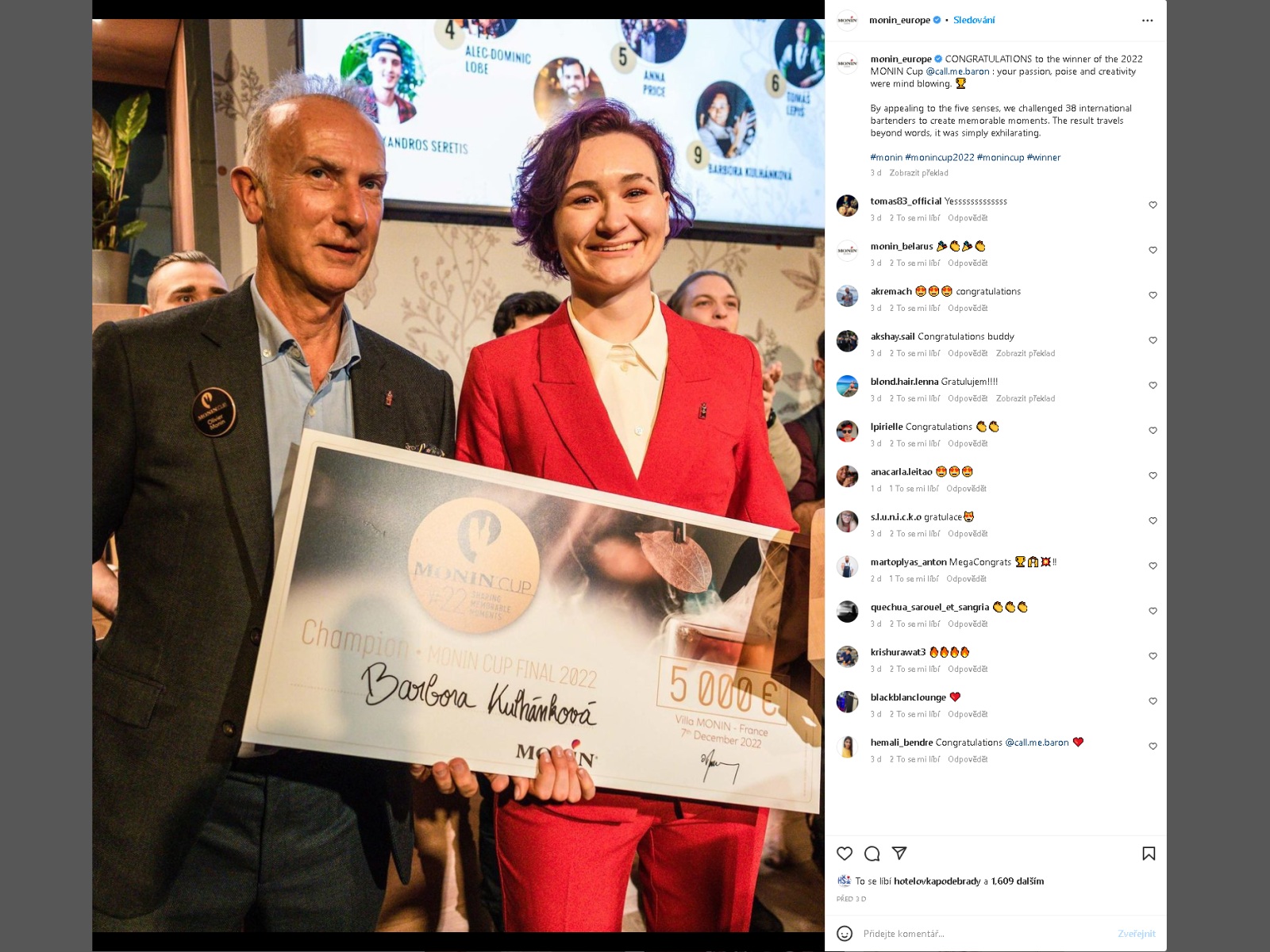 Barbora Kulhánková, Monin Cup 2022